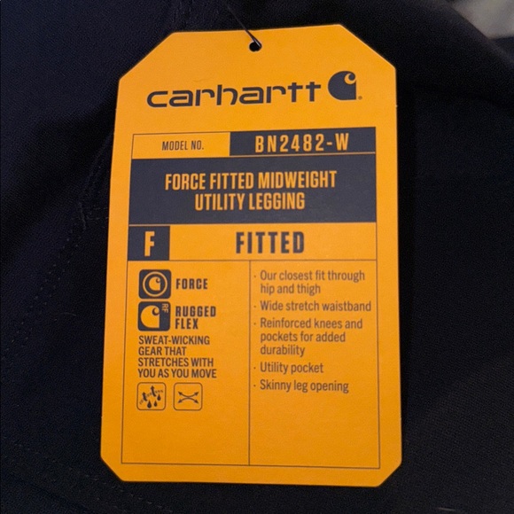 Carhartt Black Force Fitted Mid-weight Utility Leggings size XXL (20) - Picture 14 of 14